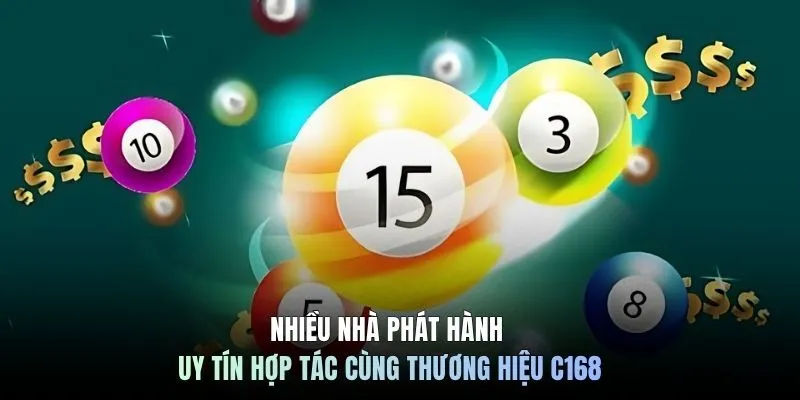 Nhiều nhà phát hành uy tín hợp tác cùng thương hiệu C168