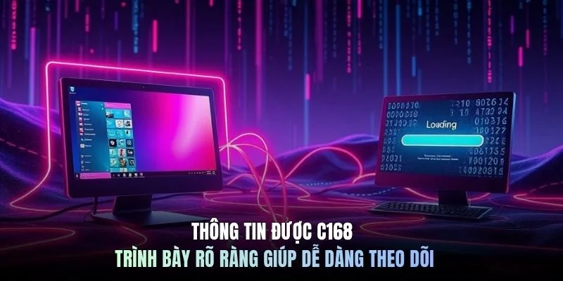 Thông tin được C168 trình bày rõ ràng giúp dễ dàng theo dõi